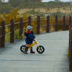 Kid with Mountain Bike