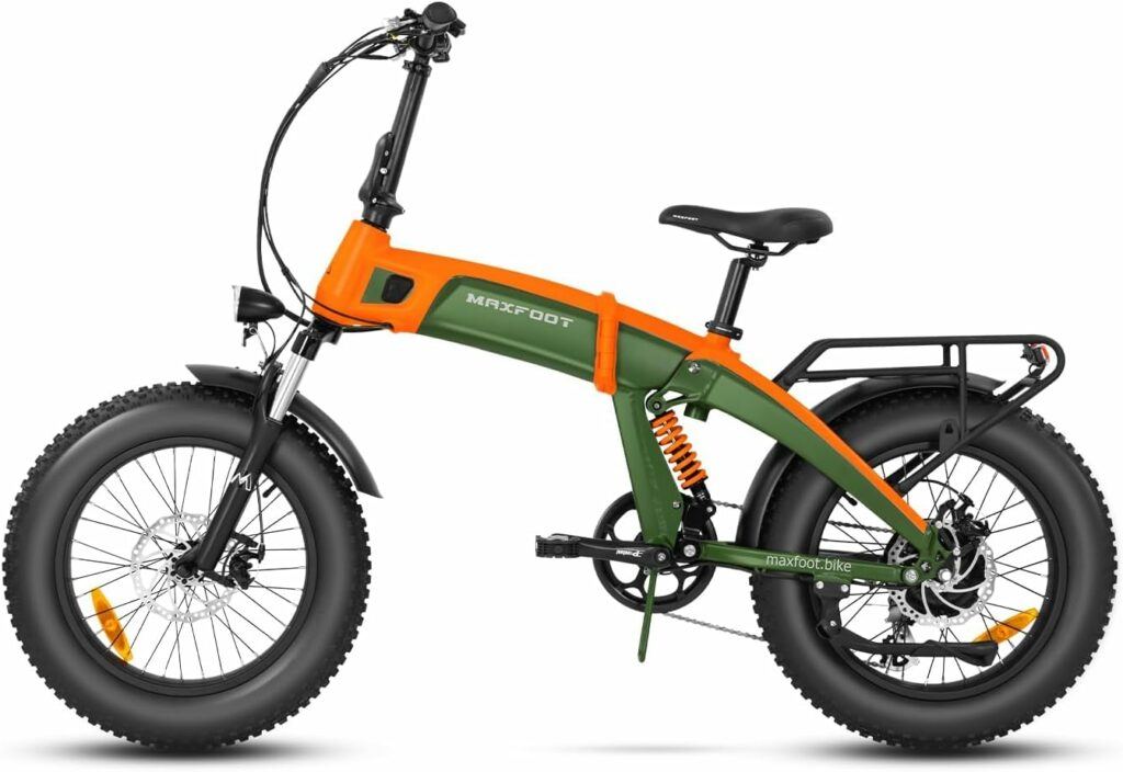 Folding Electric Mountain Bike with fat tires